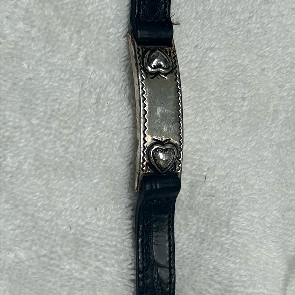 Brighton Black and Silver Heart Bracelet